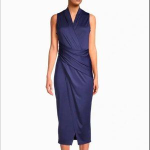 RACHEL Sleeveless Drape Jersey Dress